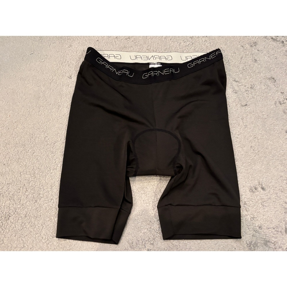 Louis Garneau Mens Cycling Shorts Black Padded Chamois Bike Shorts 9D54179 L